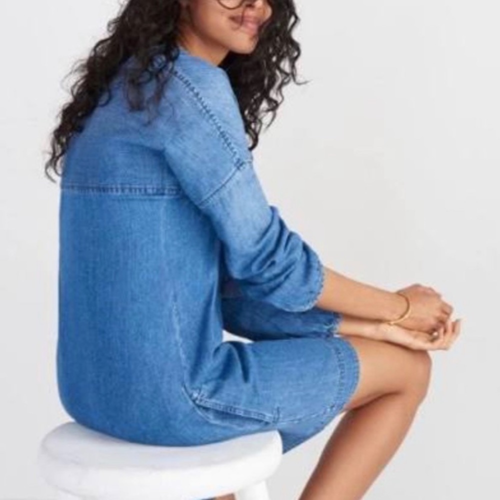 Madewell Denim Artiste Tunic Dress - Picture 2 of 8